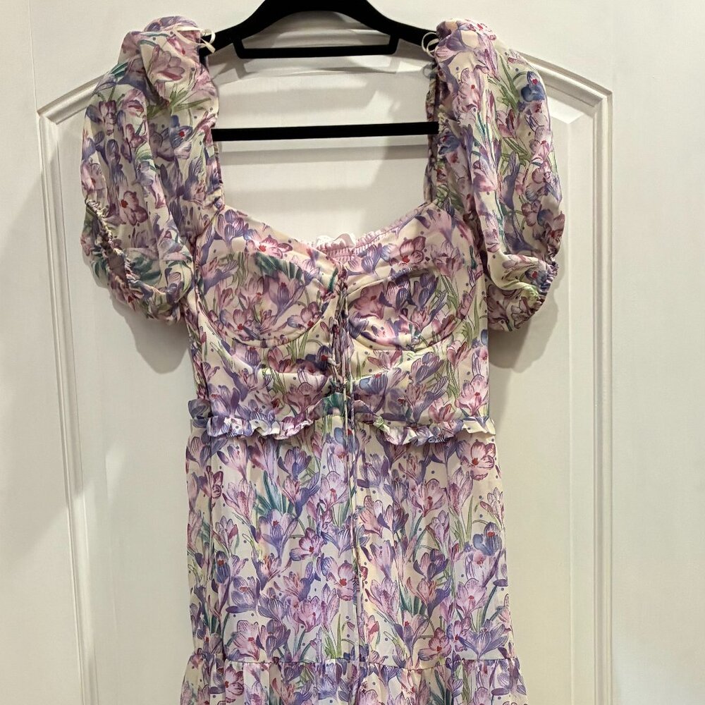 ASTR Lilac Cream Medium Dress